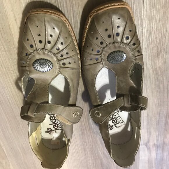 Rieker Antistress Ladies Tan/Beige Shoes Size 40 - Picture 1 of 6